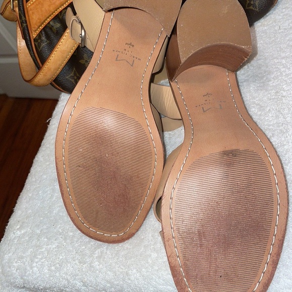 NWOT Mark Fisher leather block heel sandal - Picture 4 of 5